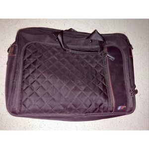 BMW M Logo Laptop Bag Briefcase Zippered Pockets M Series High Performance Black